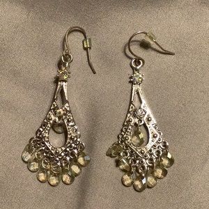 🌹Crystalline chandelier earrings beaded pierced